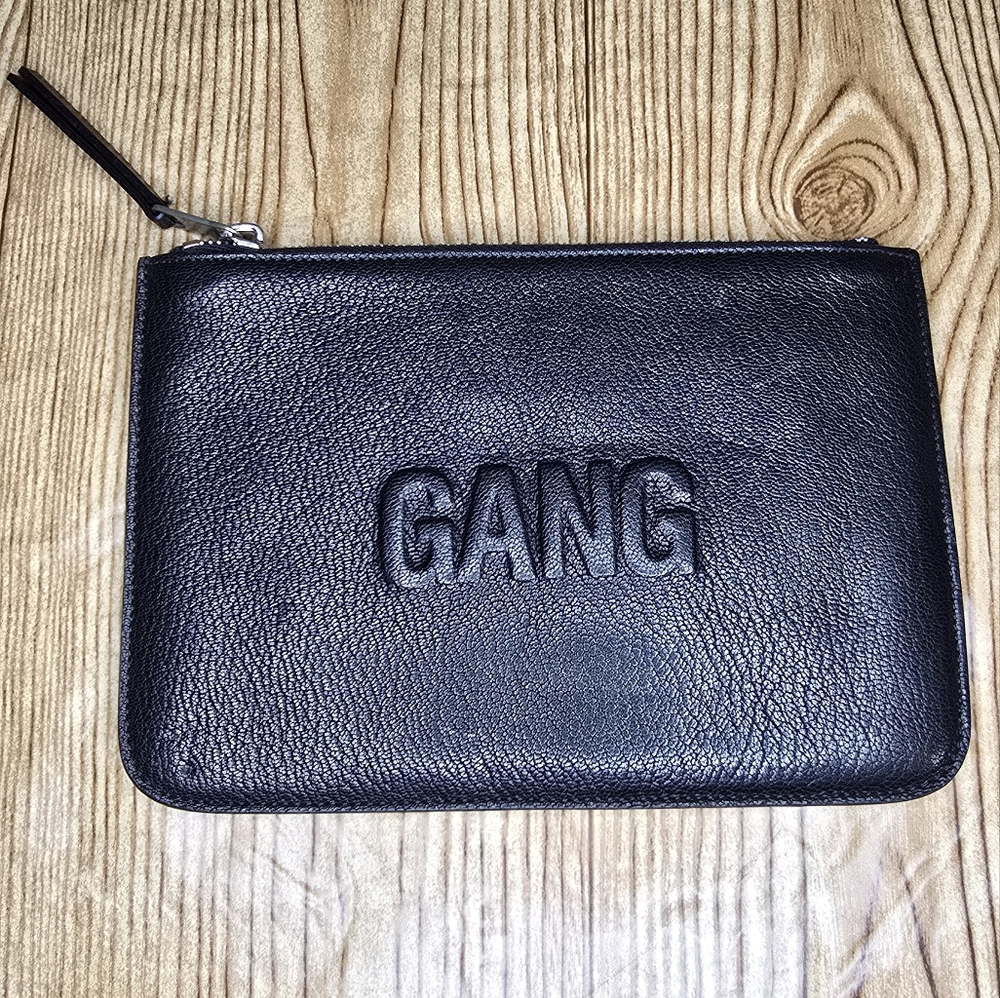 Neil Barrett Black Mini Leather Bag Pouch